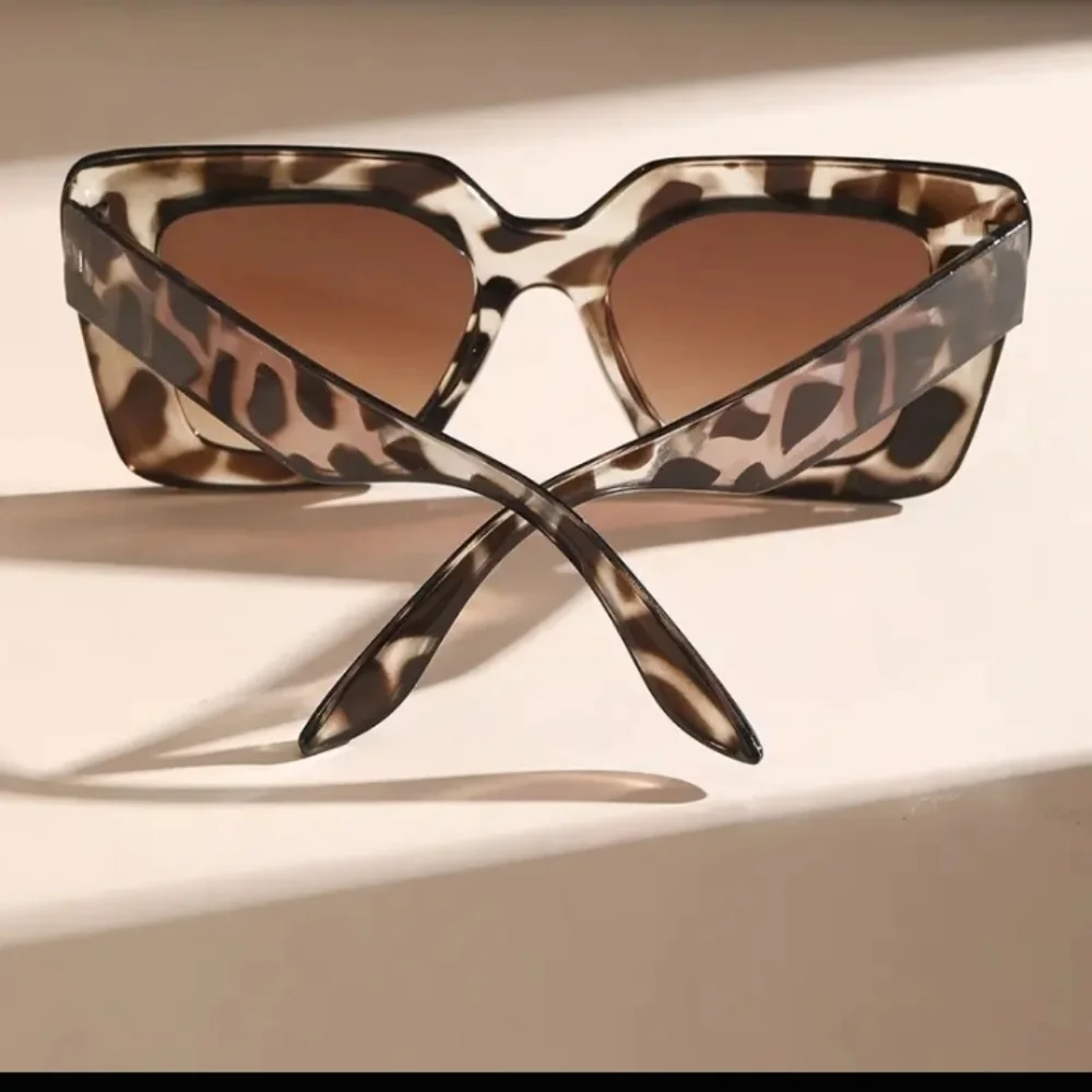 Leopard Design Sunglasses Anti- Glare Gradient Lens